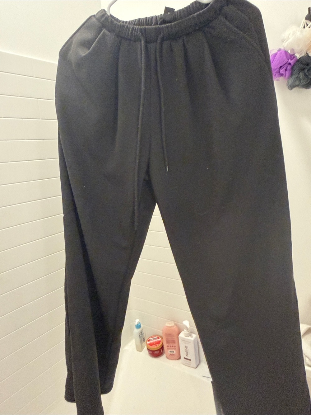 SHEIN Black Men's Drawstring Joggers